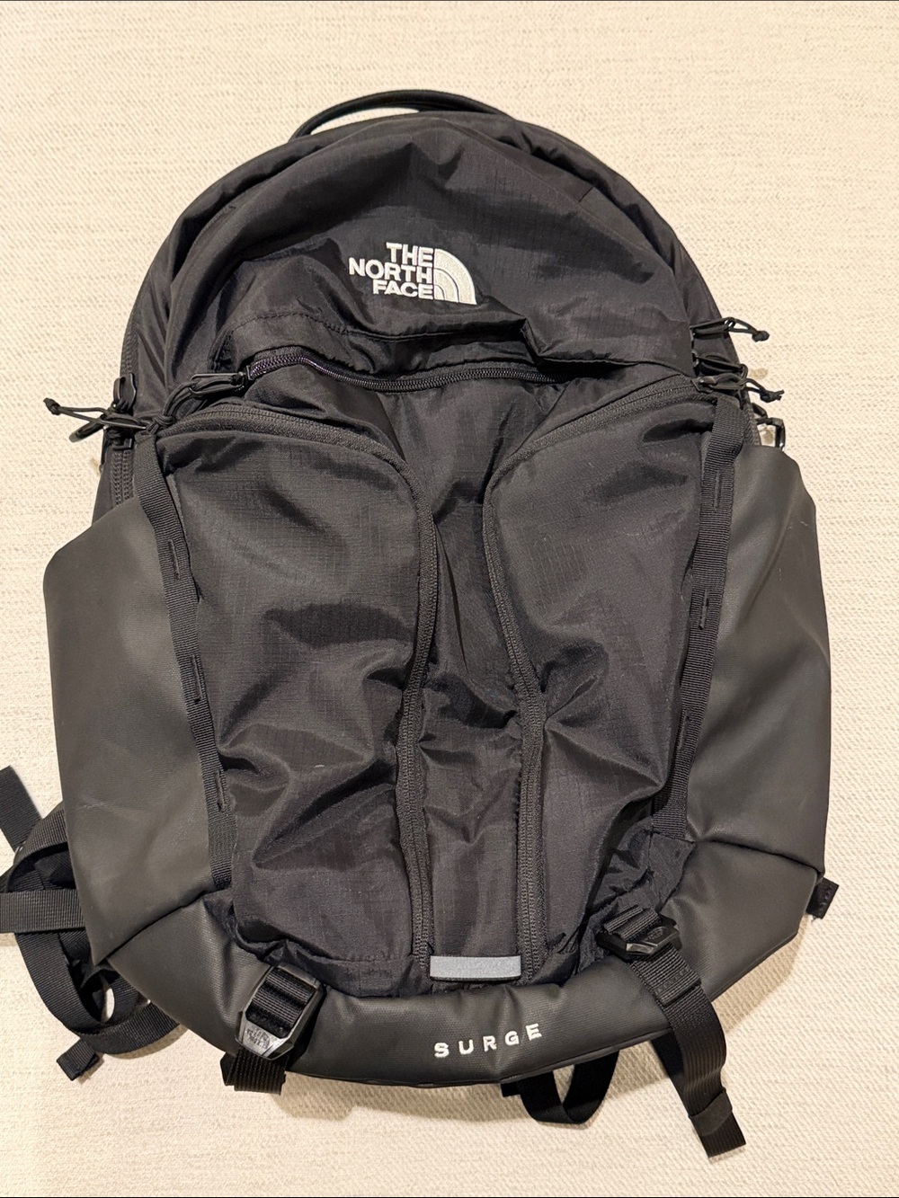 The North Face Surge Backpack in Black